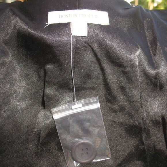 NWT Boston Proper Black Plaid  Jacket - Picture 7 of 8